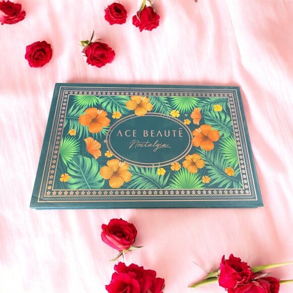 Ace Beaute Nostalgia Tropical Eyeshadow Palette Bright Colorful Full Size - Picture 2 of 3